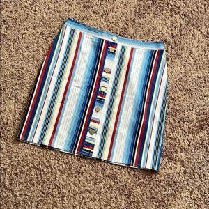 NWOT Brooks Brothers A-Line Nautical Striped Skirt